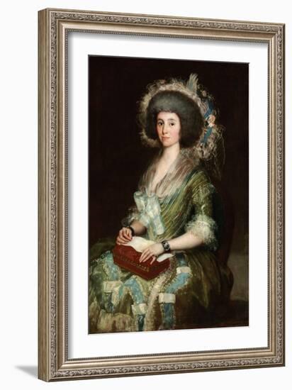 Portrait of Dona Manuela Camas, 1795 (Oil on Canvas)-Francisco Jose de Goya y Lucientes-Framed Giclee Print