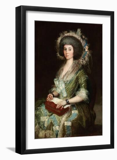 Portrait of Dona Manuela Camas, 1795 (Oil on Canvas)-Francisco Jose de Goya y Lucientes-Framed Giclee Print