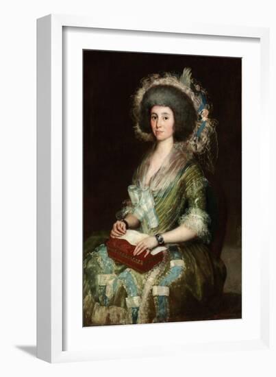 Portrait of Dona Manuela Camas, 1795 (Oil on Canvas)-Francisco Jose de Goya y Lucientes-Framed Giclee Print