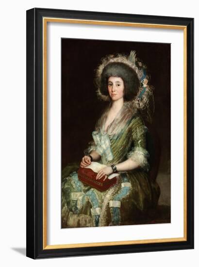 Portrait of Dona Manuela Camas, 1795 (Oil on Canvas)-Francisco Jose de Goya y Lucientes-Framed Giclee Print