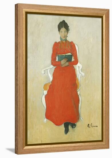 Portrait of Dora Lamm, c.1900-Carl Larsson-Framed Premier Image Canvas