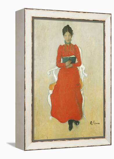 Portrait of Dora Lamm, c.1900-Carl Larsson-Framed Premier Image Canvas