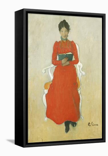 Portrait of Dora Lamm, c.1900-Carl Larsson-Framed Premier Image Canvas