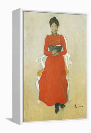 Portrait of Dora Lamm-Carl Larsson-Framed Premier Image Canvas