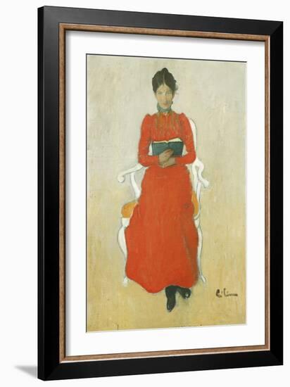 Portrait of Dora Lamm-Carl Larsson-Framed Giclee Print