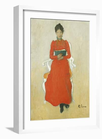 Portrait of Dora Lamm-Carl Larsson-Framed Giclee Print