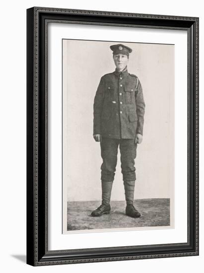 Portrait of Dorothy Lawrence, 1919, photo-English Photographer-Framed Giclee Print