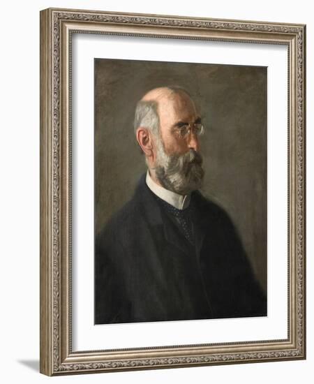 Portrait of Dr. Edward J. Nolan, C.1900 (Oil on Canvas)-Thomas Cowperthwait Eakins-Framed Giclee Print