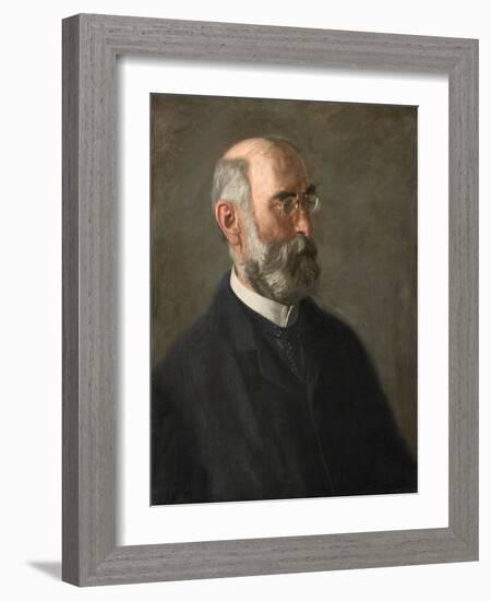 Portrait of Dr. Edward J. Nolan, C.1900 (Oil on Canvas)-Thomas Cowperthwait Eakins-Framed Giclee Print