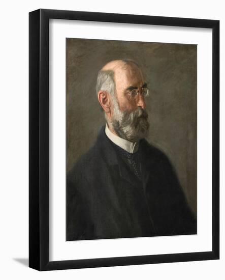 Portrait of Dr. Edward J. Nolan, C.1900 (Oil on Canvas)-Thomas Cowperthwait Eakins-Framed Giclee Print