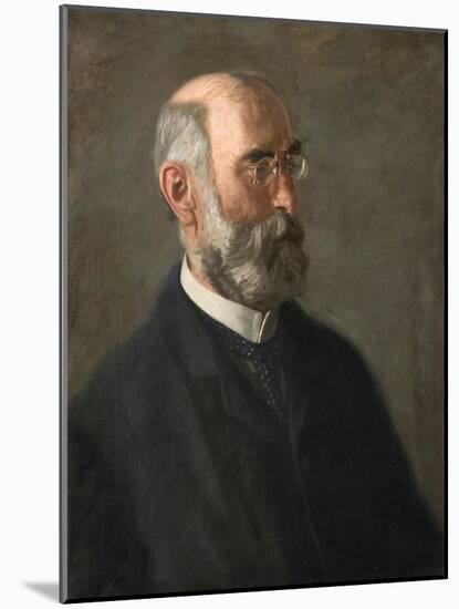 Portrait of Dr. Edward J. Nolan, C.1900 (Oil on Canvas)-Thomas Cowperthwait Eakins-Mounted Giclee Print