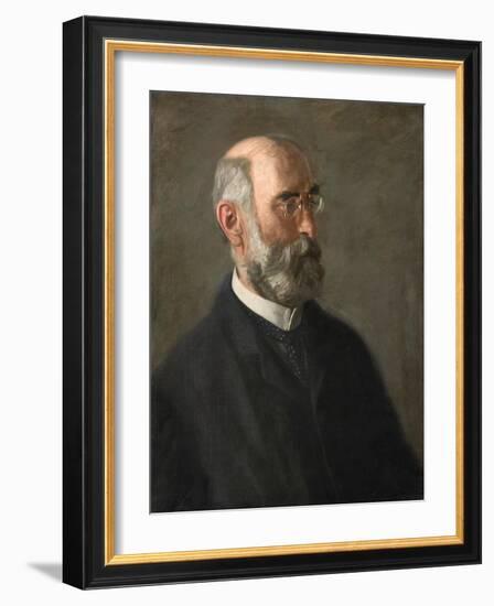 Portrait of Dr. Edward J. Nolan, C.1900 (Oil on Canvas)-Thomas Cowperthwait Eakins-Framed Giclee Print