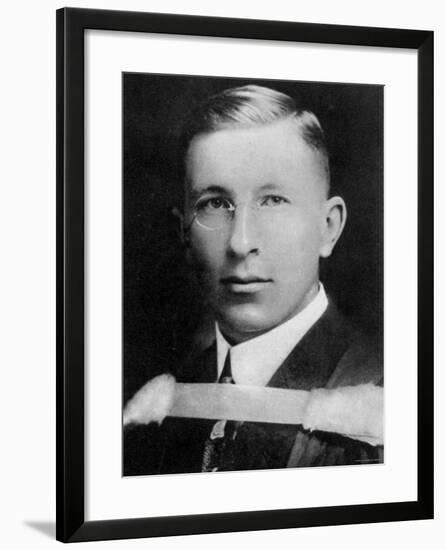 Portrait of Dr. Frederick Banting, Canadian Physician Who Discovered Insulin-null-Framed Premium Photographic Print