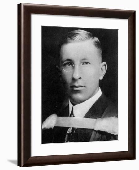 Portrait of Dr. Frederick Banting, Canadian Physician Who Discovered Insulin-null-Framed Premium Photographic Print