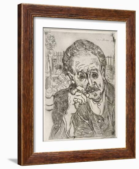 Portrait of Dr. Gachet (Auvers-Sur-Oise), May 15, 1890-Vincent van Gogh-Framed Giclee Print