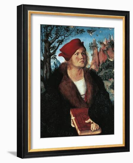 Portrait of Dr Johannes Cuspinian, Ca 1503-Lucas Cranach the Elder-Framed Giclee Print
