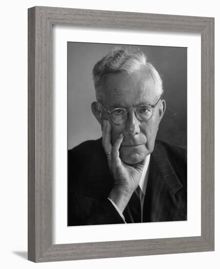 Portrait of Dr. Paul Tillich, Theology Professor at Harvard University-Alfred Eisenstaedt-Framed Photographic Print