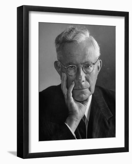 Portrait of Dr. Paul Tillich, Theology Professor at Harvard University-Alfred Eisenstaedt-Framed Photographic Print