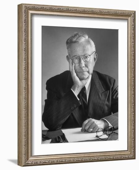 Portrait of Dr. Paul Tillich, Theology Professor at Harvard University-Alfred Eisenstaedt-Framed Photographic Print