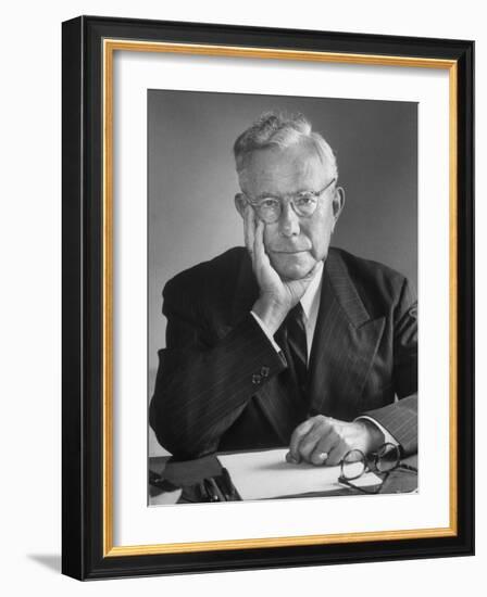 Portrait of Dr. Paul Tillich, Theology Professor at Harvard University-Alfred Eisenstaedt-Framed Photographic Print