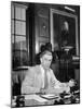 Portrait of Dr. Vannevar Bush of Carnegie Inst., Sitting in His Office-null-Mounted Photographic Print