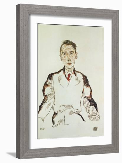 Portrait of Dr-Egon Schiele-Framed Giclee Print