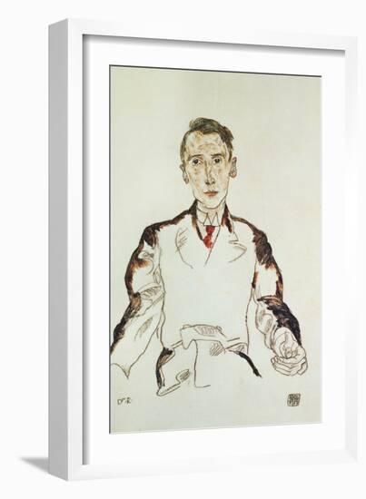 Portrait of Dr-Egon Schiele-Framed Giclee Print