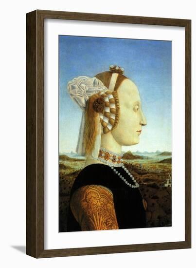 Portrait of Duchess, 1465-Piero della Francesca-Framed Giclee Print