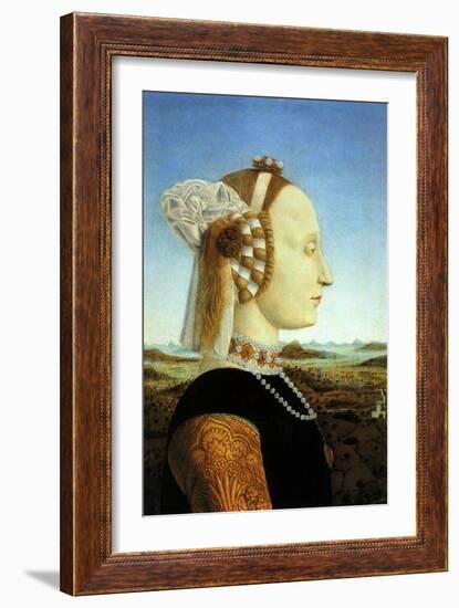 Portrait of Duchess, 1465-Piero della Francesca-Framed Giclee Print