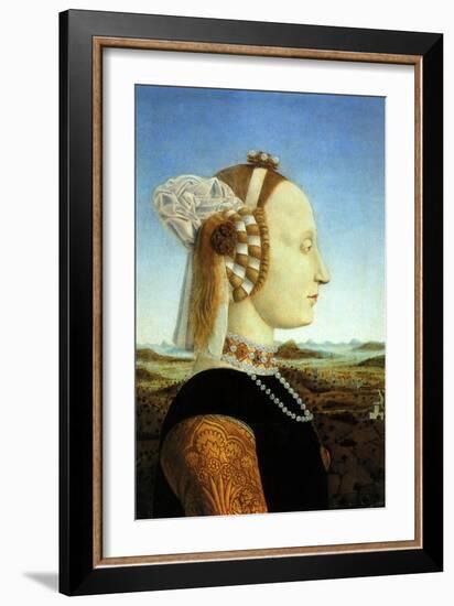 Portrait of Duchess, 1465-Piero della Francesca-Framed Giclee Print