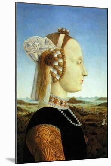 Portrait of Duchess, 1465-Piero della Francesca-Mounted Giclee Print