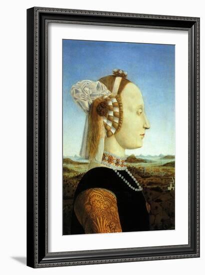 Portrait of Duchess, 1465-Piero della Francesca-Framed Giclee Print