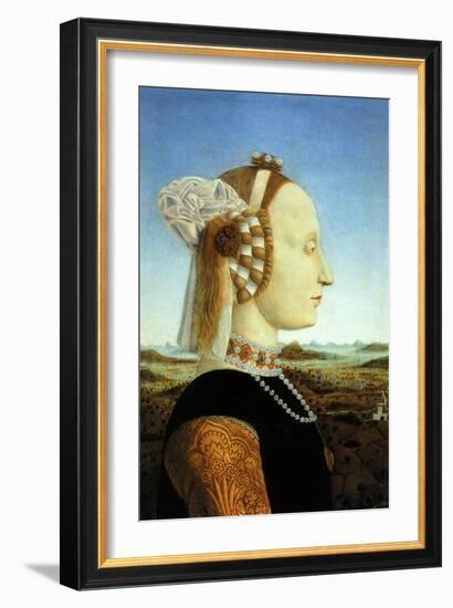 Portrait of Duchess, 1465-Piero della Francesca-Framed Giclee Print