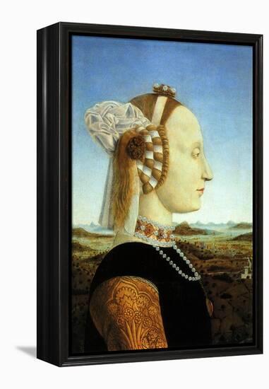 Portrait of Duchess, 1465-Piero della Francesca-Framed Premier Image Canvas