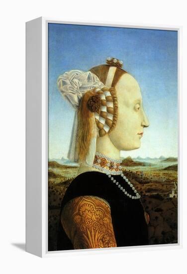 Portrait of Duchess, 1465-Piero della Francesca-Framed Premier Image Canvas