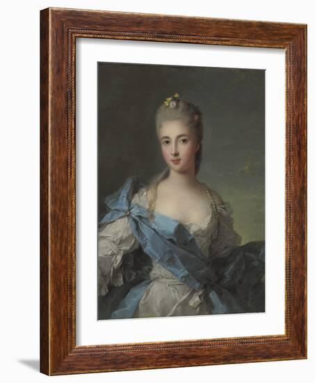 Portrait of Duchesse De La Rochefoucauld-Jean-Marc Nattier-Framed Giclee Print