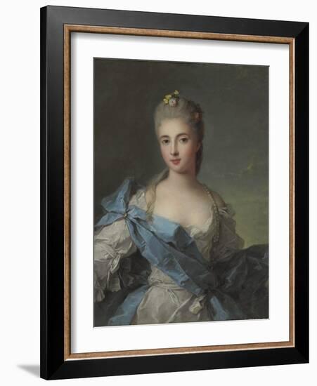 Portrait of Duchesse De La Rochefoucauld-Jean-Marc Nattier-Framed Giclee Print