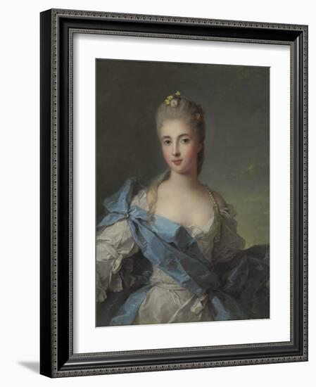 Portrait of Duchesse De La Rochefoucauld-Jean-Marc Nattier-Framed Giclee Print