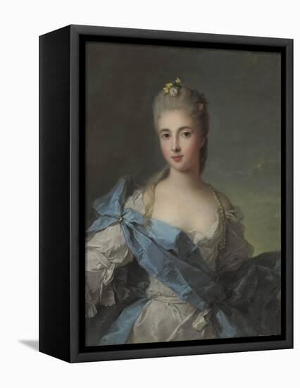 Portrait of Duchesse De La Rochefoucauld-Jean-Marc Nattier-Framed Premier Image Canvas