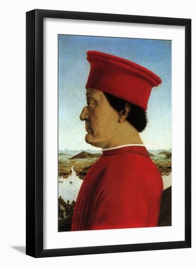 Portrait of Duke, 1465-Piero della Francesca-Framed Giclee Print