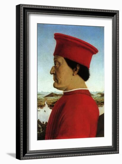 Portrait of Duke, 1465-Piero della Francesca-Framed Giclee Print