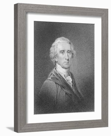 Portrait of Early American Leader Charles Carroll-Philip Gendreau-Framed Giclee Print