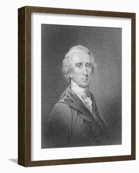 Portrait of Early American Leader Charles Carroll-Philip Gendreau-Framed Giclee Print