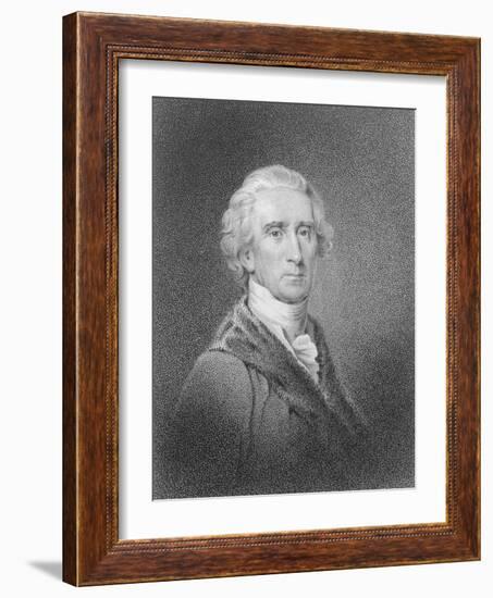 Portrait of Early American Leader Charles Carroll-Philip Gendreau-Framed Giclee Print