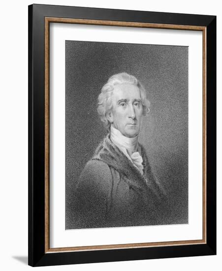 Portrait of Early American Leader Charles Carroll-Philip Gendreau-Framed Giclee Print