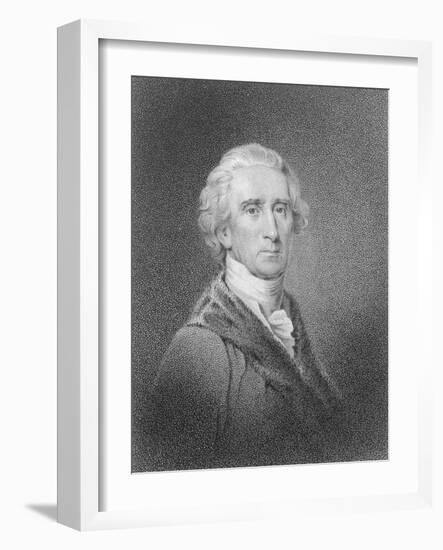 Portrait of Early American Leader Charles Carroll-Philip Gendreau-Framed Giclee Print