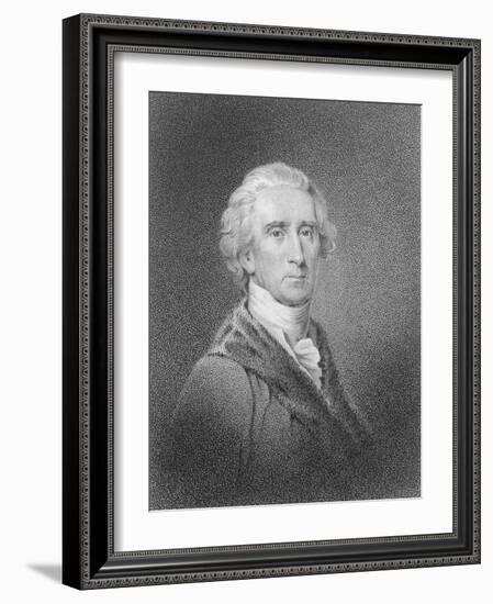 Portrait of Early American Leader Charles Carroll-Philip Gendreau-Framed Giclee Print