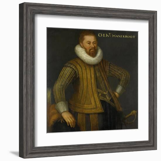 Portrait of Eberhardt Hanekrodt (Evert Hanecrot), Captain of a Company of Ernst Casimir-null-Framed Art Print