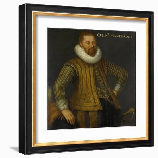 Portrait of Eberhardt Hanekrodt (Evert Hanecrot), Captain of a Company of Ernst Casimir-null-Framed Art Print