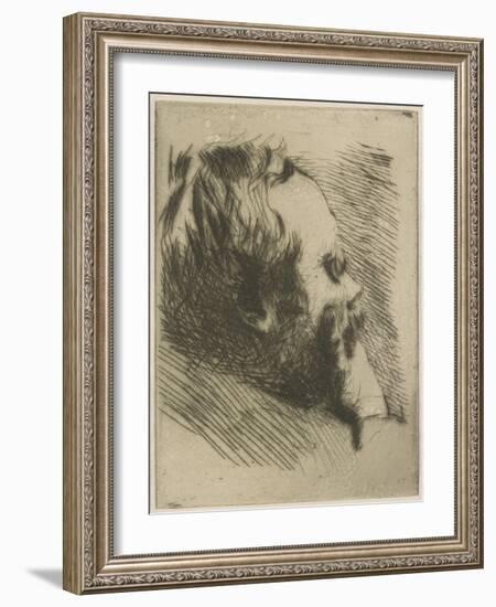 Portrait of Edgar Degas, 1875-Giuseppe Or Joseph De Nittis-Framed Giclee Print